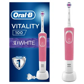 Oral-B Vitality 100 3D White Pink elektrický zubní kartáček