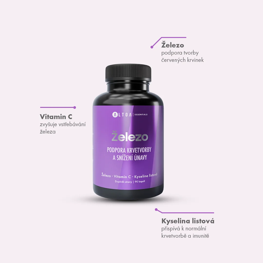 Altoa Essentials Železo Podpora krvetvorby