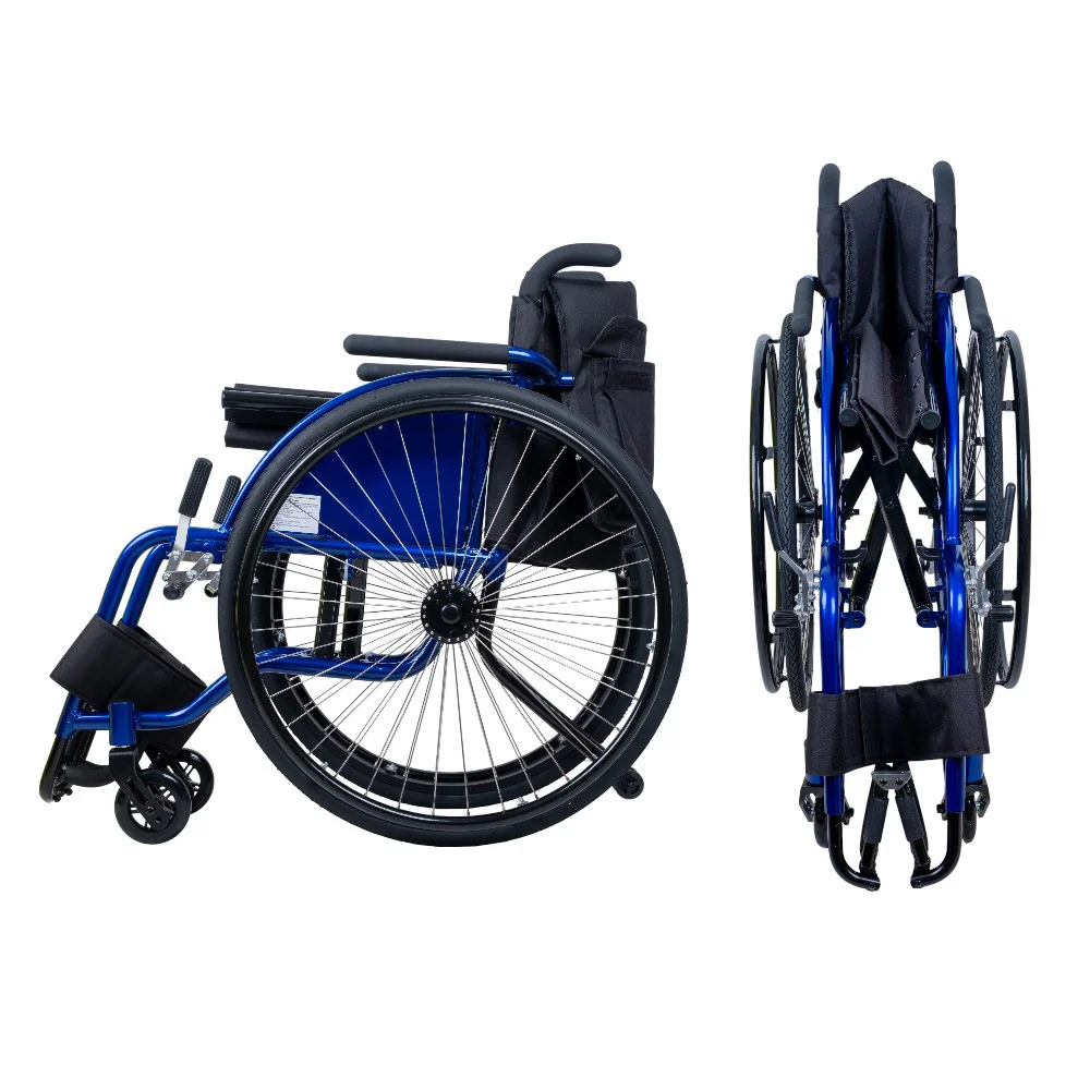 inSPORTline Mechanický skládací sportovní invalidní vozík inSPORTline Brenstark odlehčený