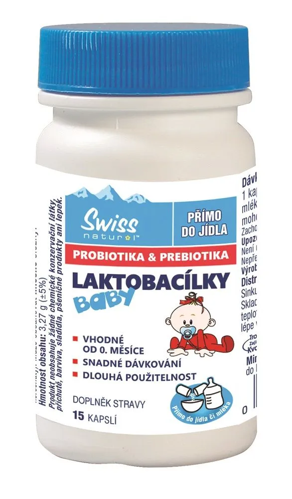 Swiss LAKTOBACÍLKY Baby 15 kapslí