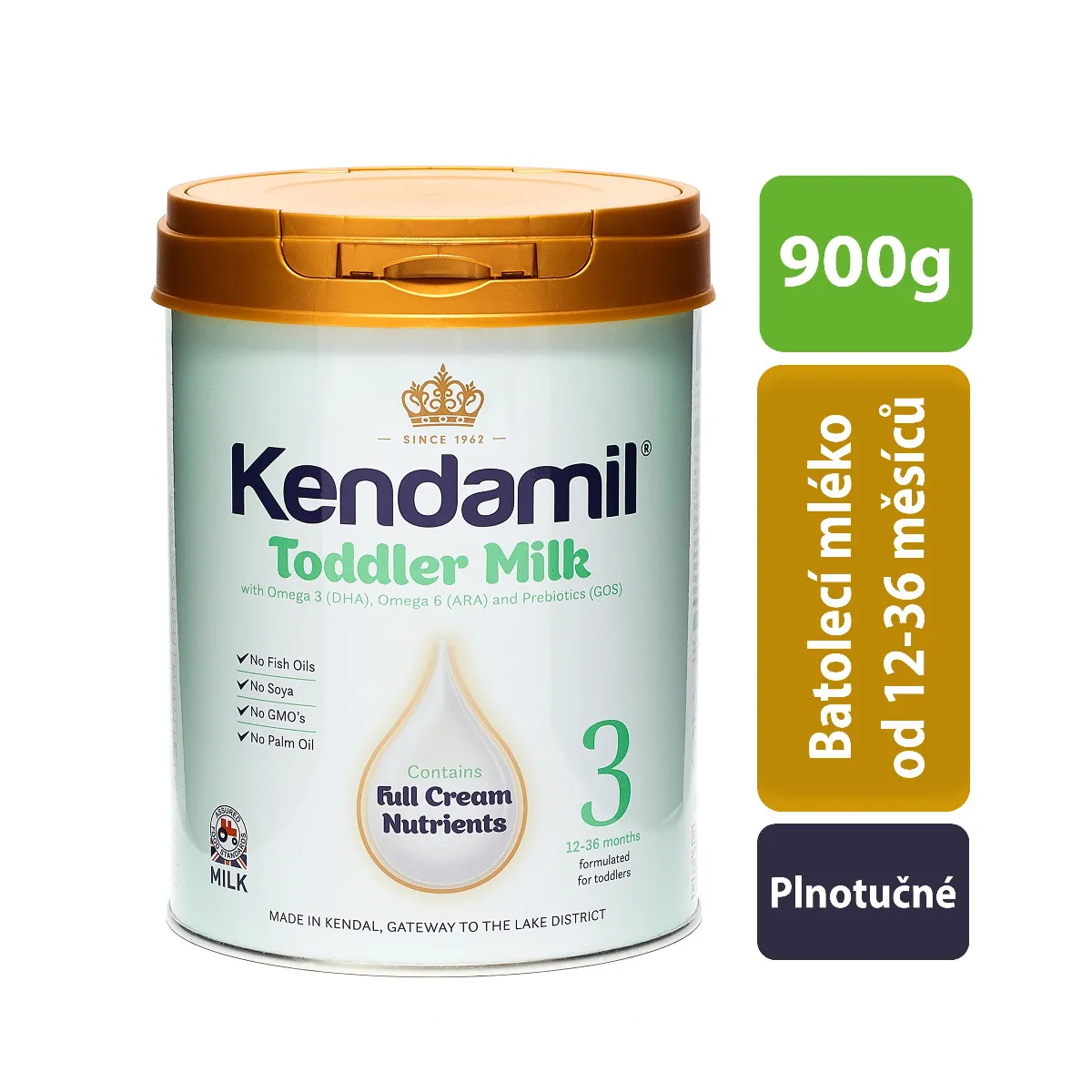 Kendamil 3 Batolecí mléko DHA+ 900 g