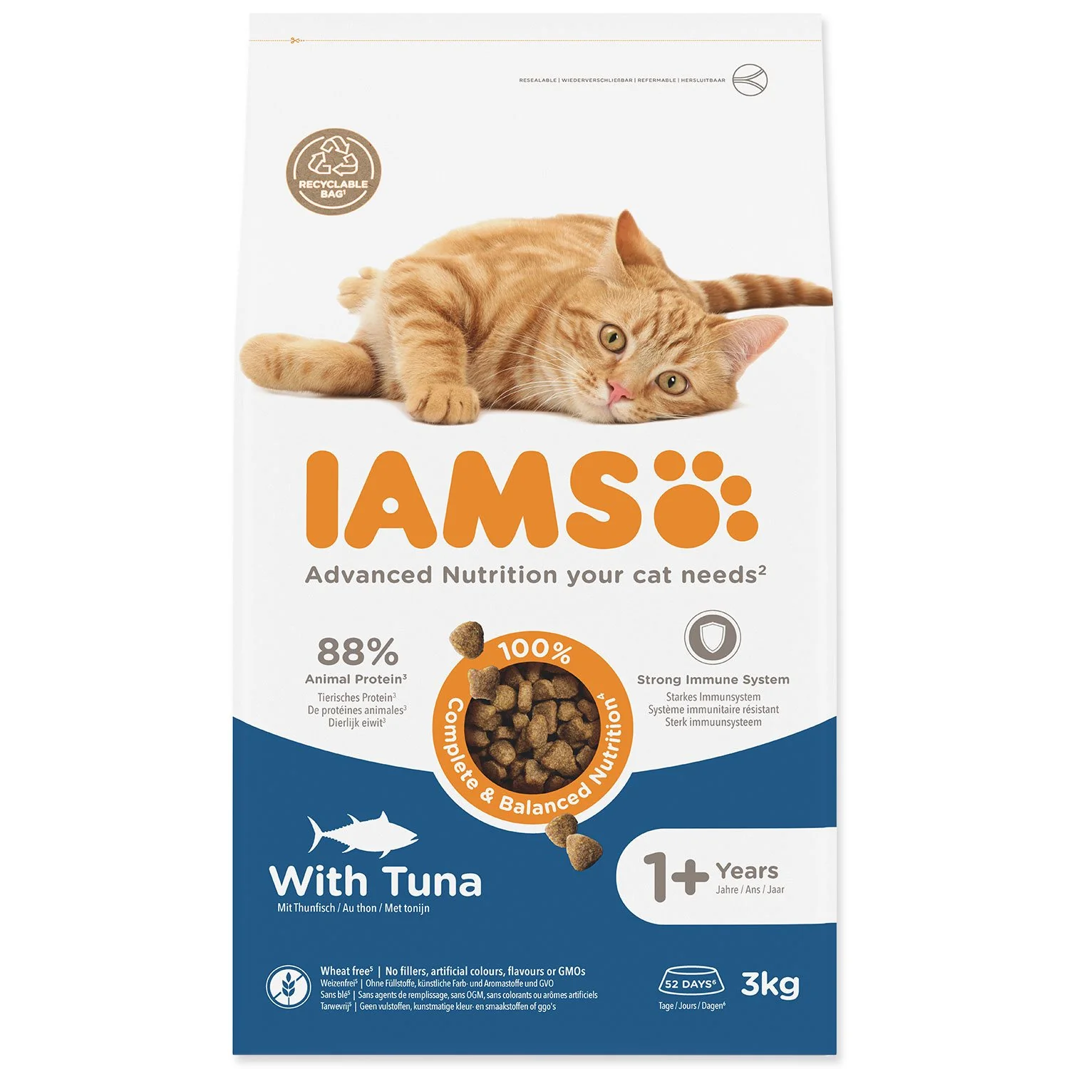 IAMS Krmivo Cat Adult Tuna 3kg 