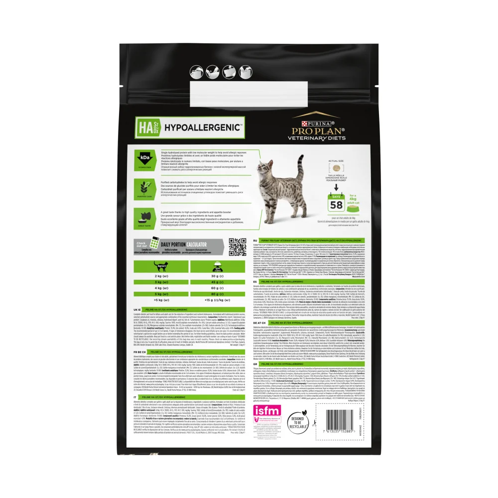 PURINA Pro Plan Veterinary Diets HA St/Ox Hypoallergenic granule pro kočku 3,5 kg