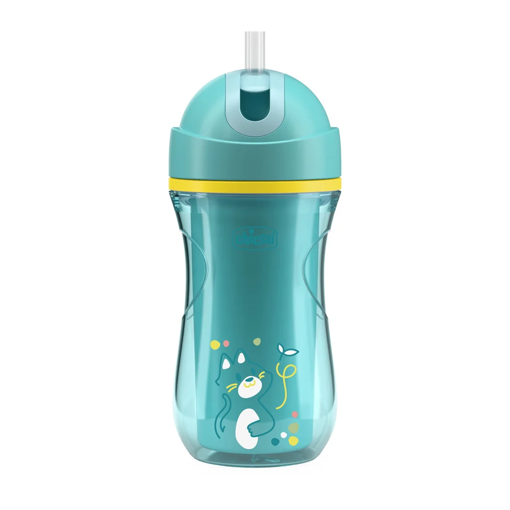 Chicco Hrneček Sport termo se slámkou 14m+ 266 ml teal