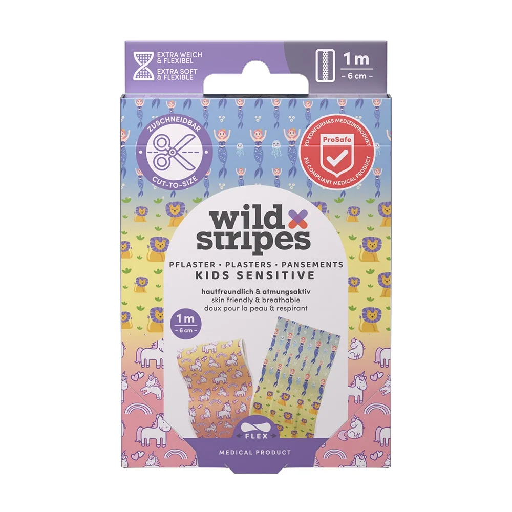 Wild Stripes Kids Sensitive Fantasy 1metrová náplast 1 ks