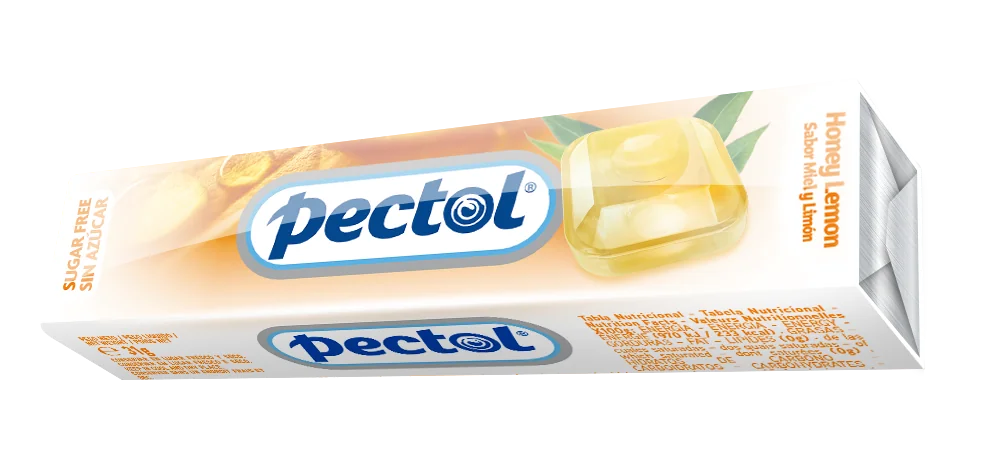 PECTOL Dropsy s příchutí med&citron bez cukru 10 ks