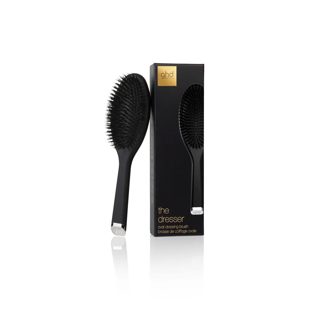 GHD The Dresser plochý kartáč se štětinami 1 ks černý