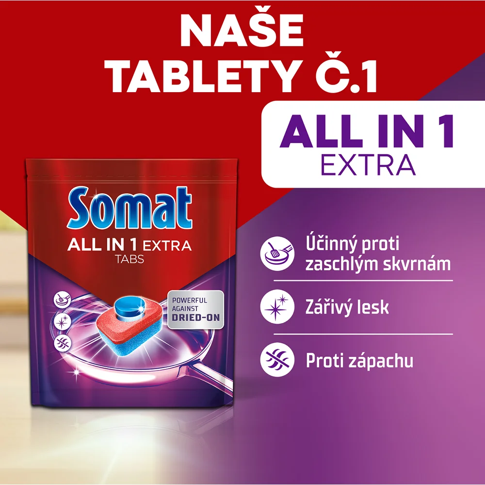 Somat Tablety do myčky All in 1 Extra 100 ks