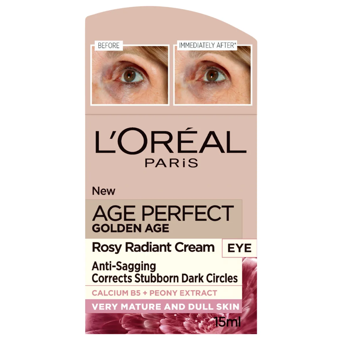 Loréal Paris Age Perfect Golden Age Rosy oční krém proti ochabování a k obnově jasu 15 ml