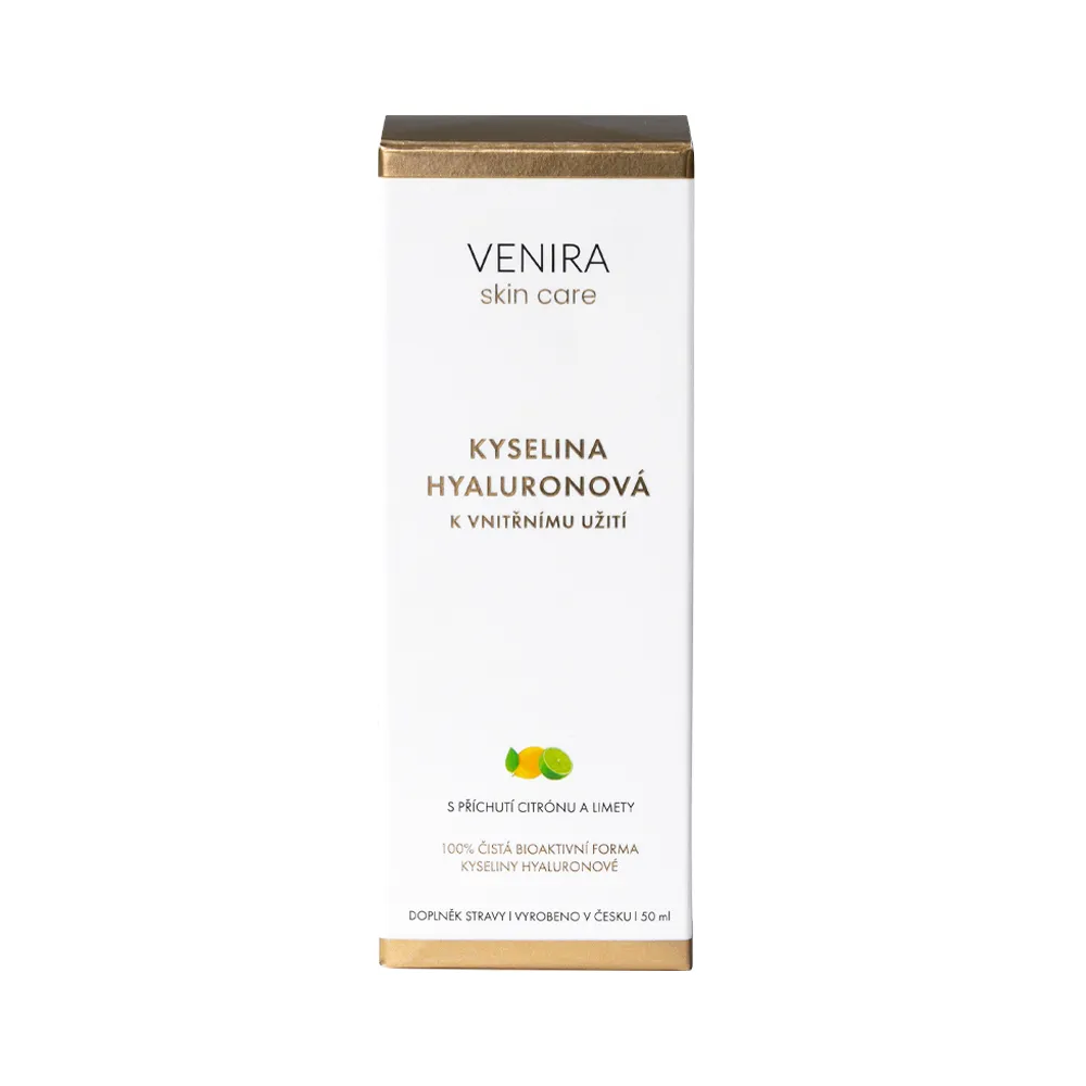 Venira Kyselina hyaluronová k vnitřnímu užití citrón-limeta 50 ml