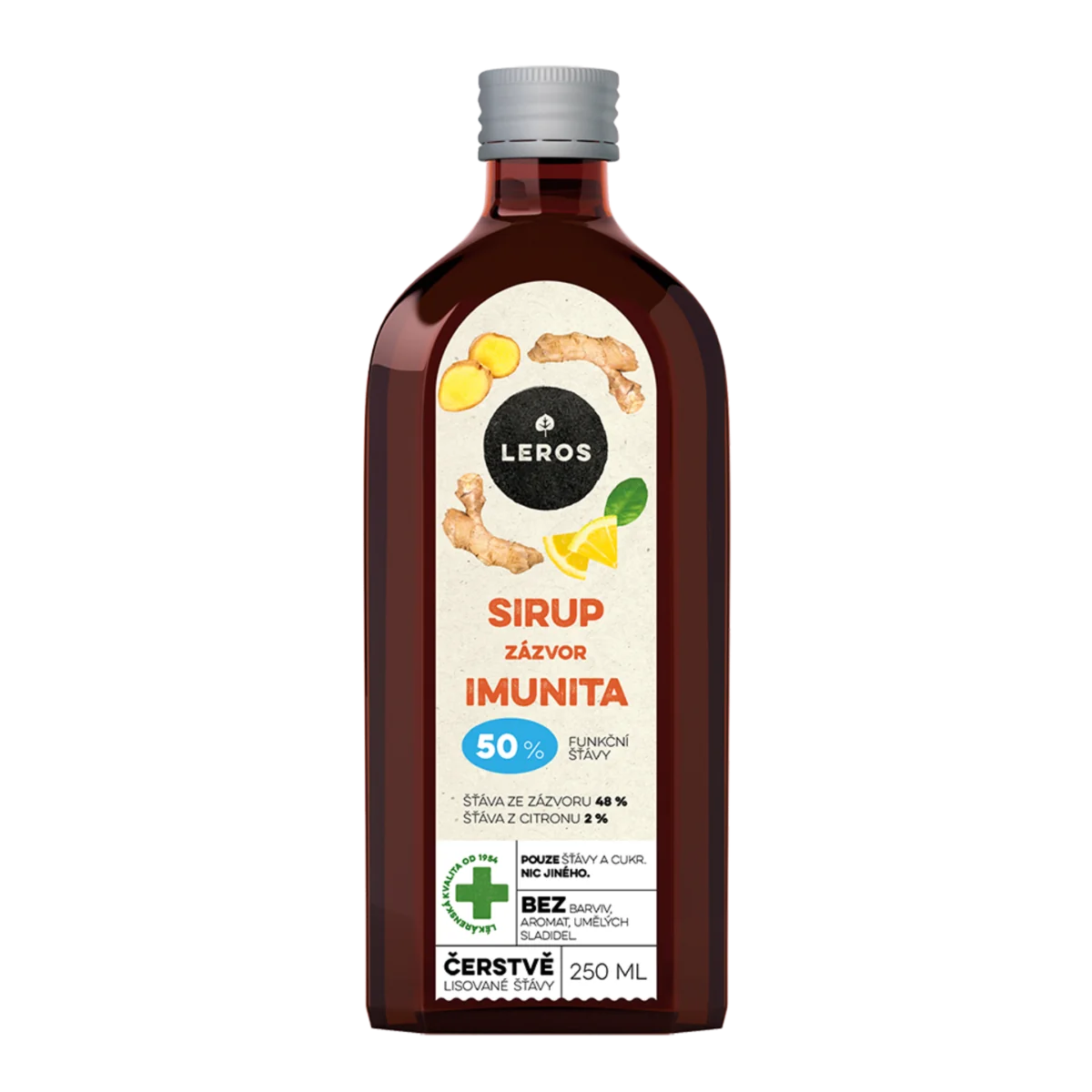 Leros Sirup Imunita zázvor 250 ml