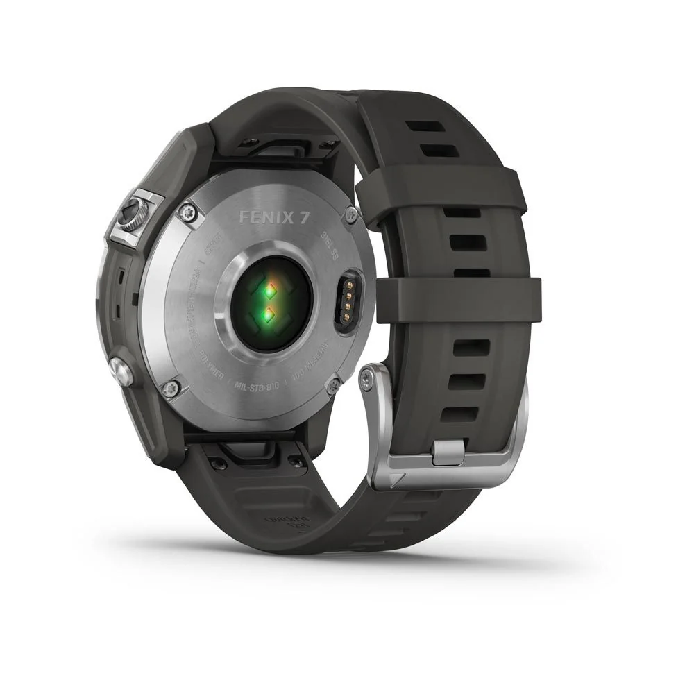 Garmin Fenix 7 Glass chytré hodinky Silver/Graphite