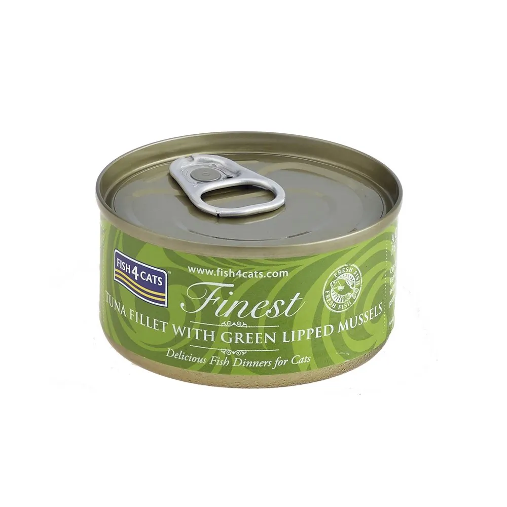 Fish4Cats Konzerva pro kočky Finest tuňák s mušlemi 70 g 
