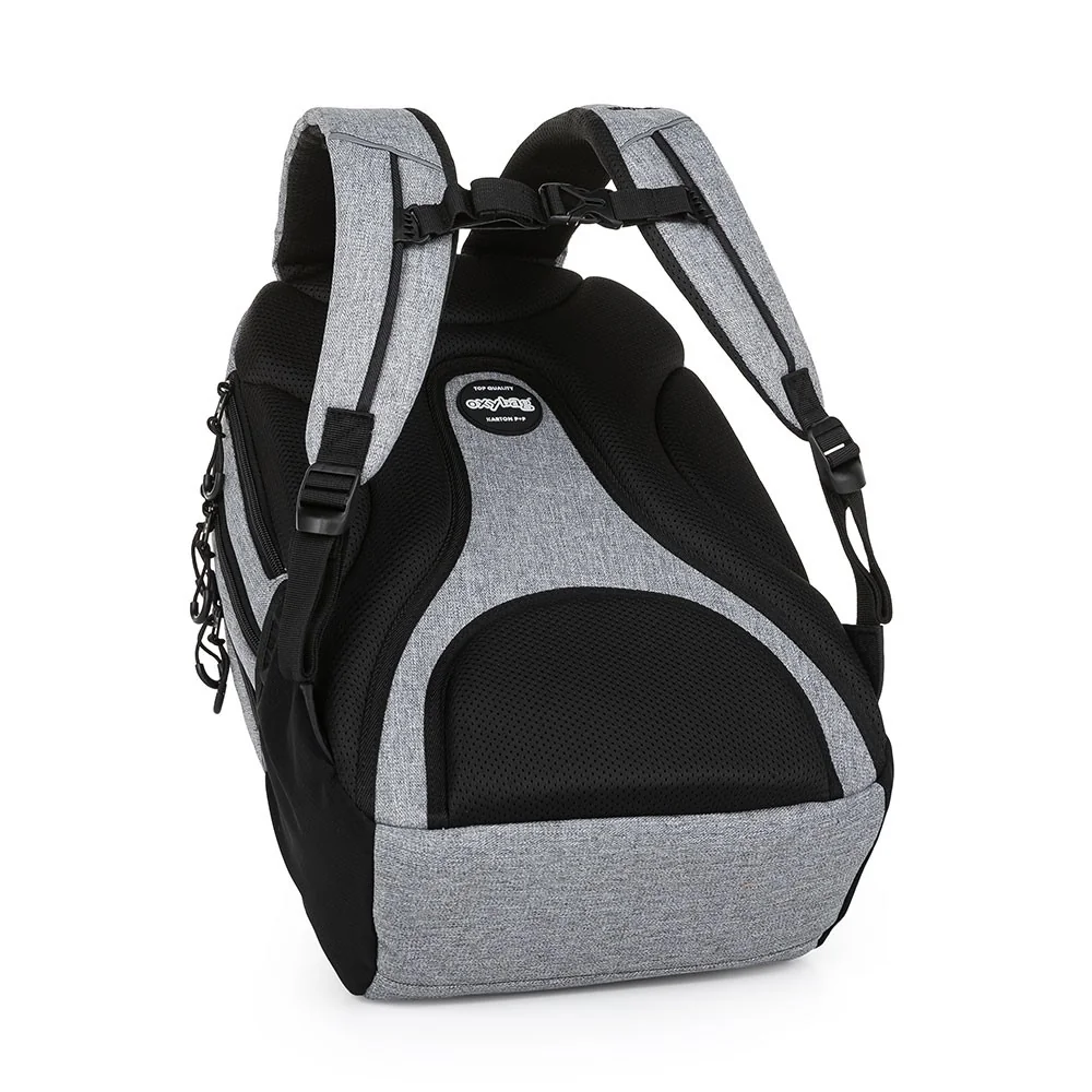 Oxybag Studentský batoh + etue - OXY Sport Grey Melange