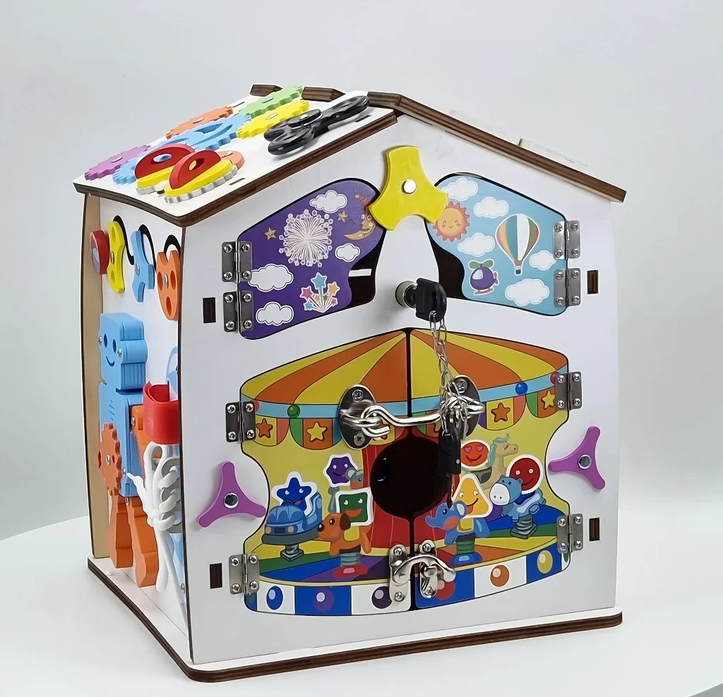2Kids Toys Activity board Domeček bílý