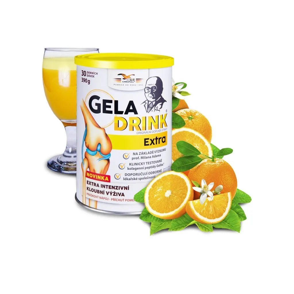 Geladrink Extra pomeranč práškový nápoj 390 g