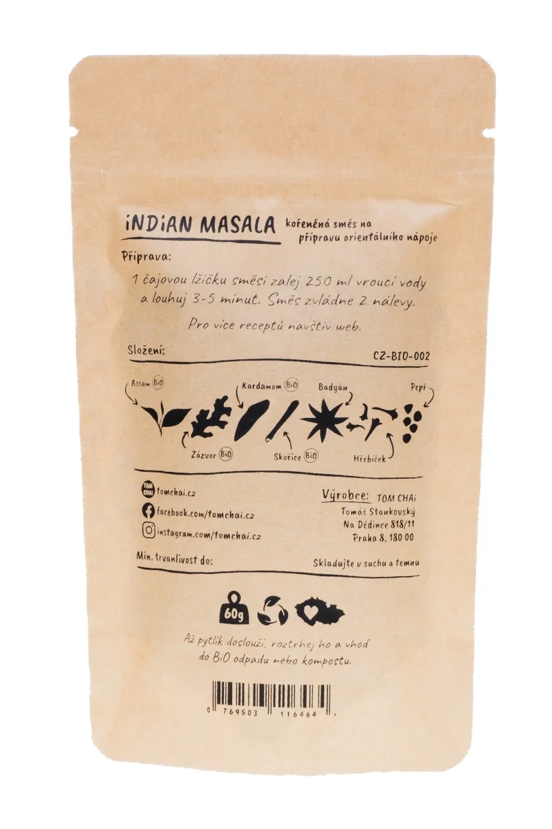 TOMCHAi Indian Masala Assam 60 g