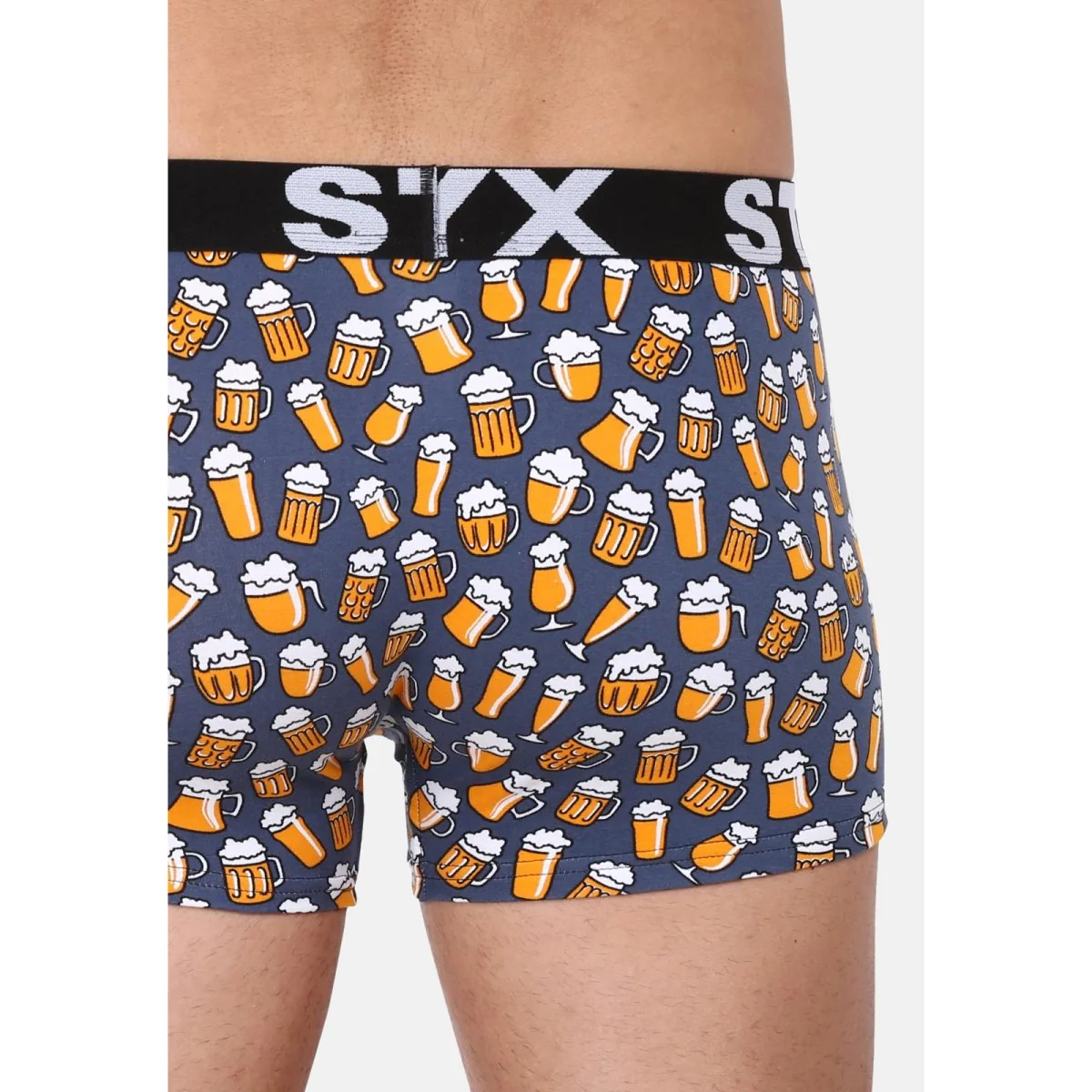Styx Pánské boxerky art sportovní guma nadrozměr pivo (R1357) 3XL