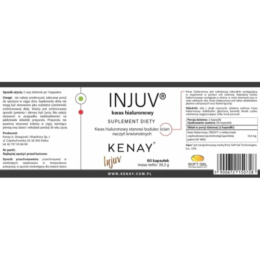 Kenay Kyselina hyaluronová Injuv 60 kapslí