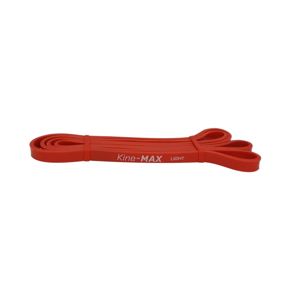 KineMAX Professional Super Loop Resistance Band vel. 2 LIGHT posilovací guma 1 ks červená