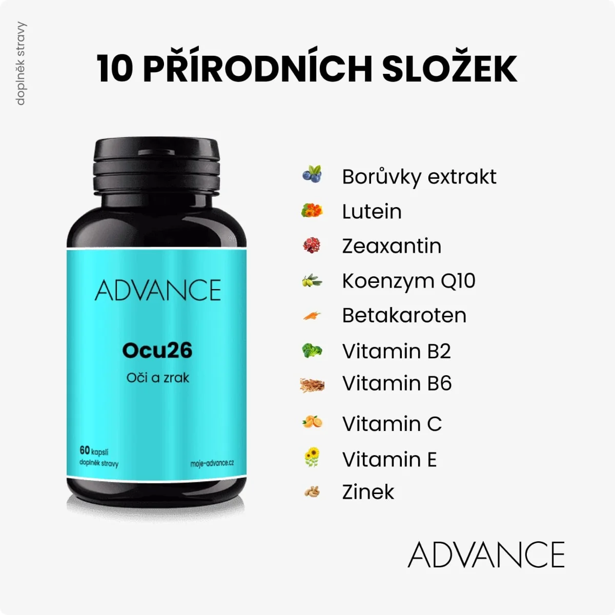 ADVANCE Ocu26 oči a zrak 60 kapslí