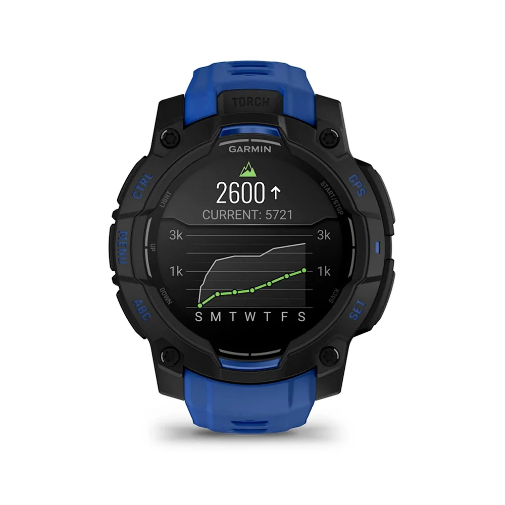 Garmin Instinct 3 AMOLED 45 mm chytré hodinky Black/Blue