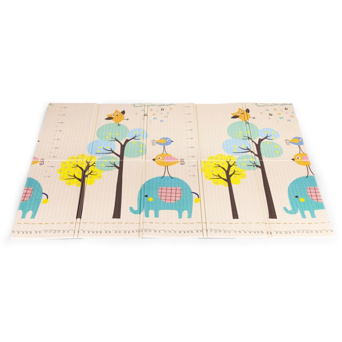EcoToys Dětská pěnová podložka  200×150 cm, oboustranná edukační