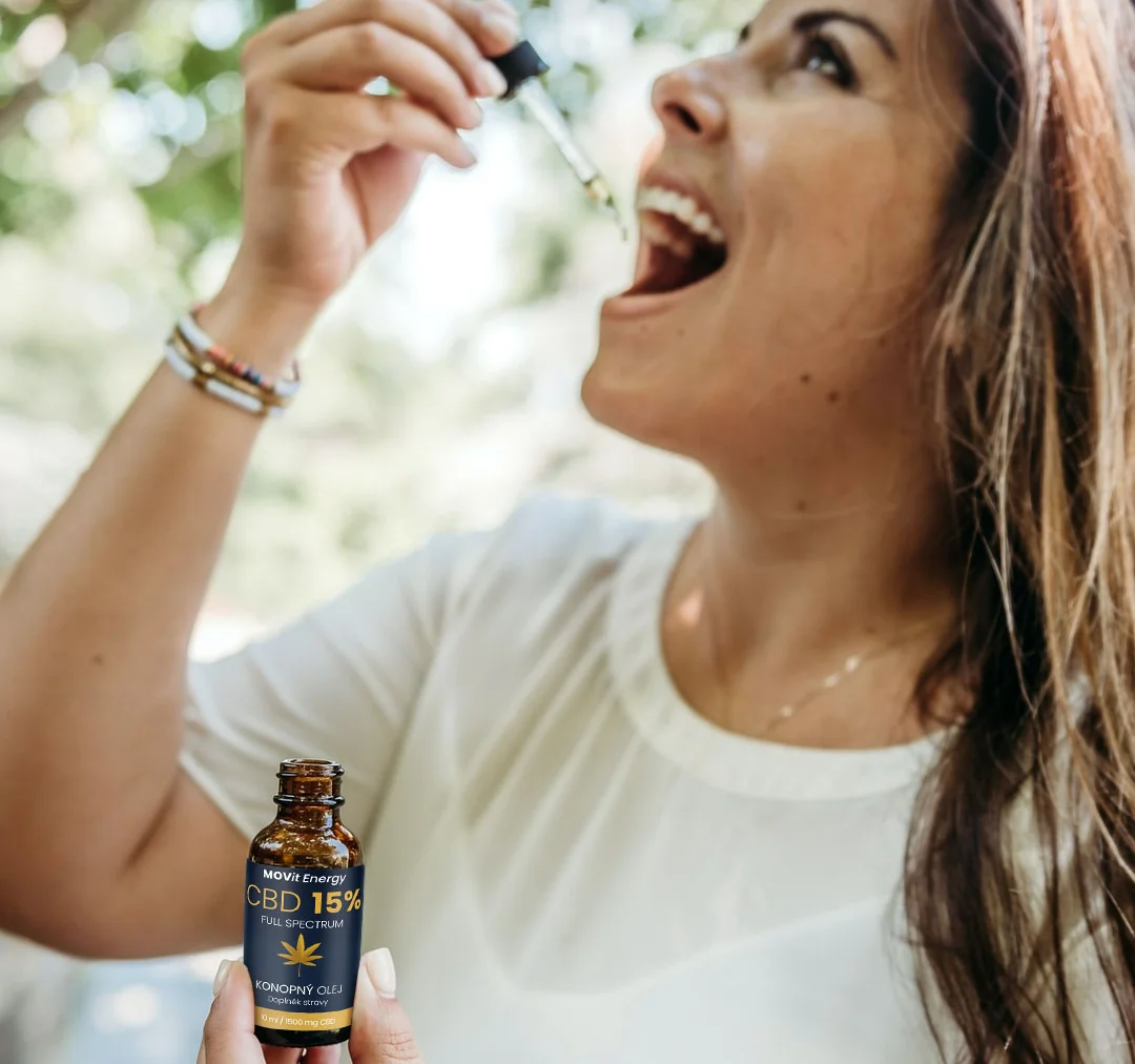MOVit Energy CBD 15% Full Spectrum konopný olej 10 ml