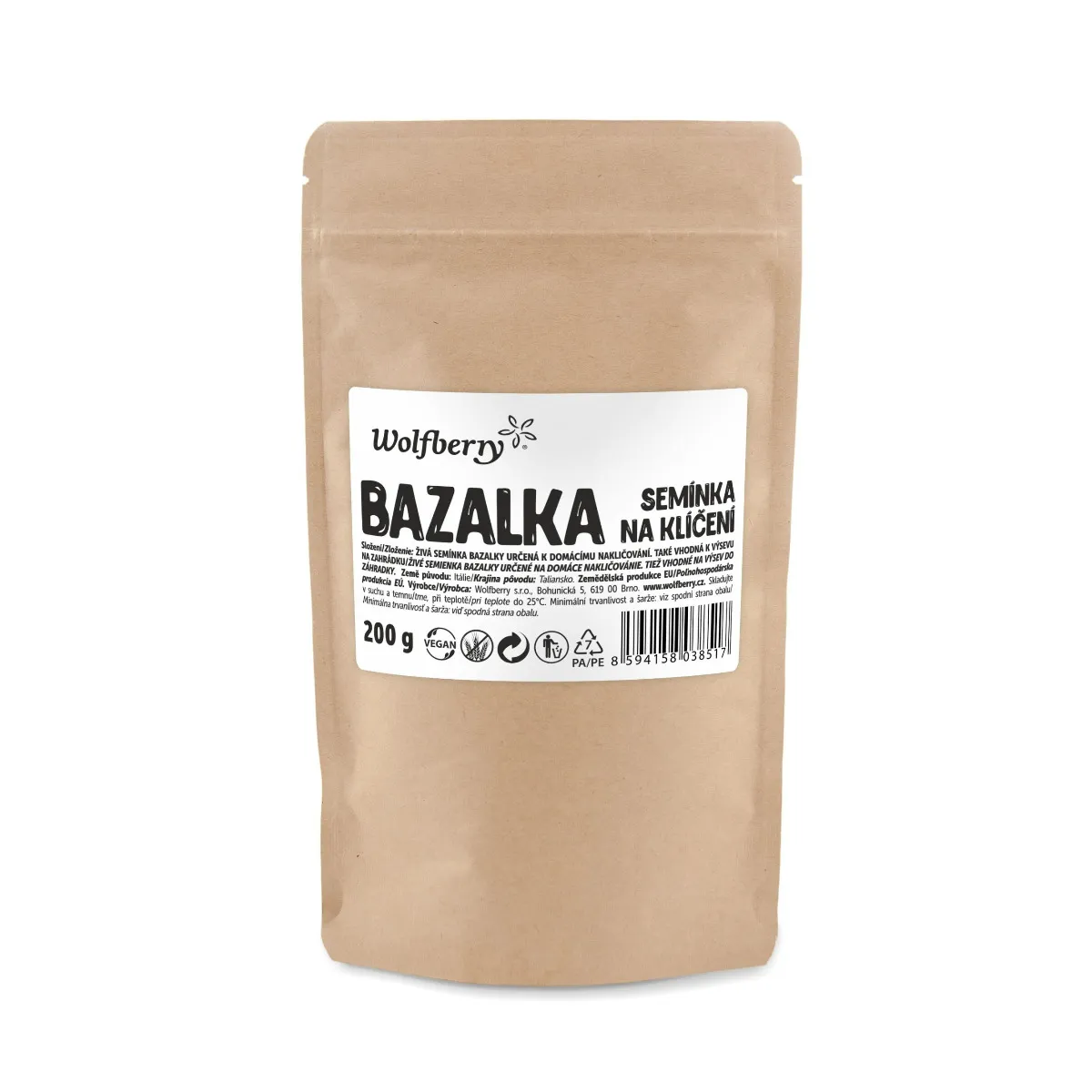 Wolfberry Bazalka semínka na klíčení 200 g