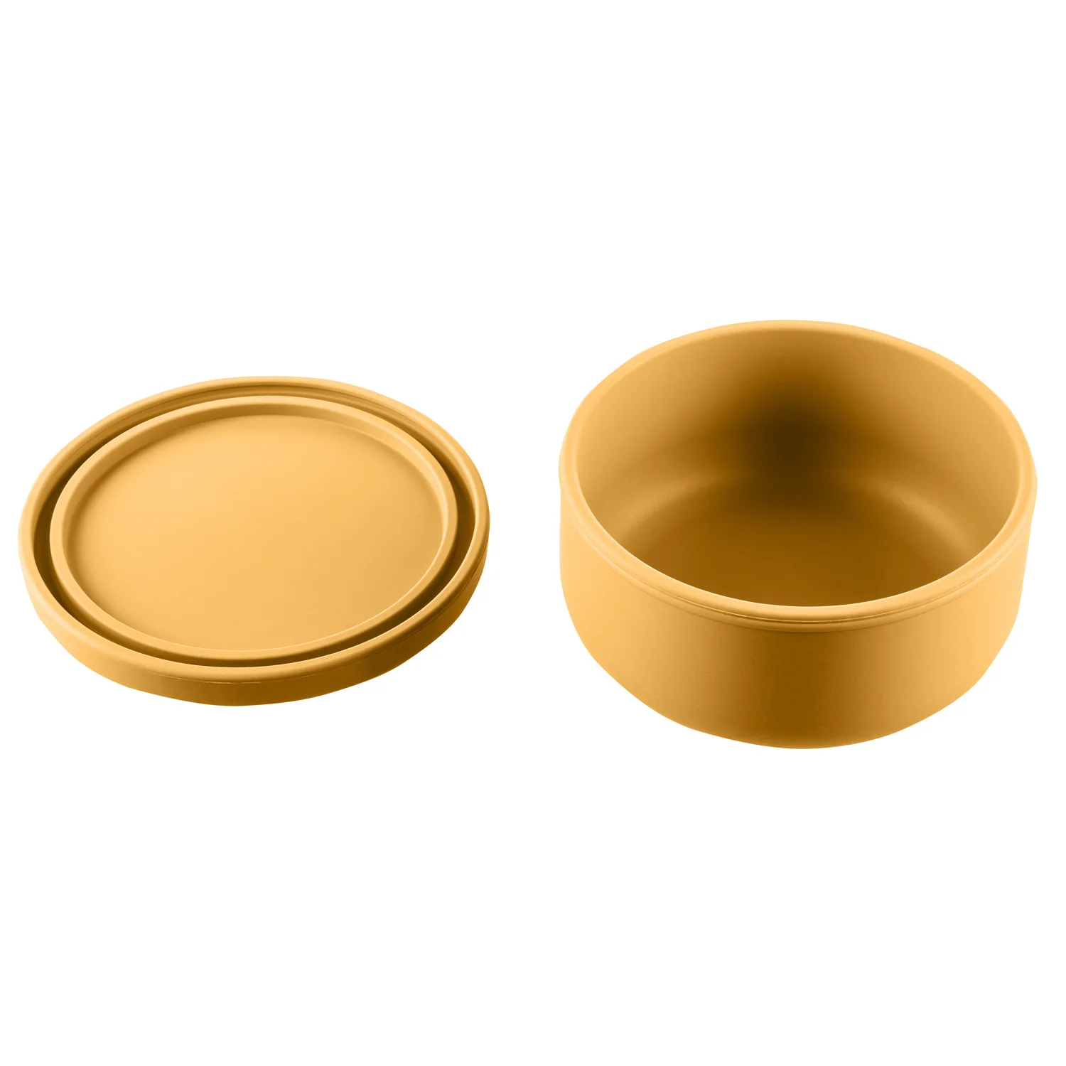 Zopa Silikonová miska s víčkem, Mustard Yellow 4