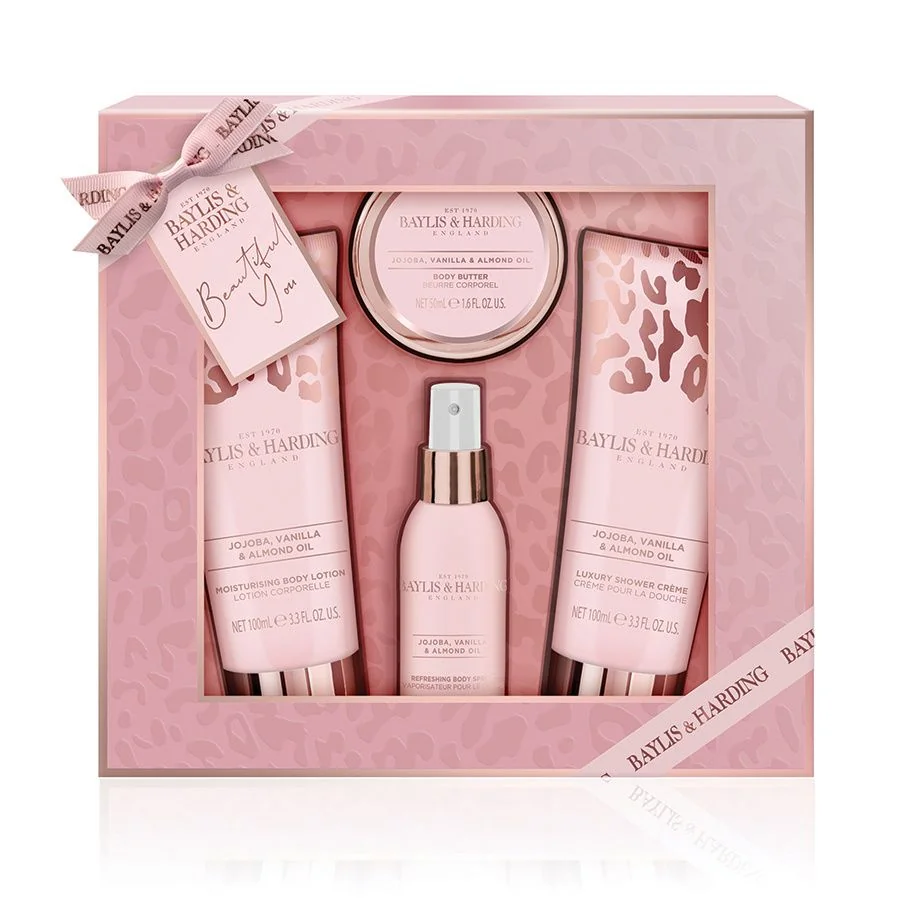 Baylis & Harding Jojoba Vanilka Mandlový olej sada péče o tělo 4 ks