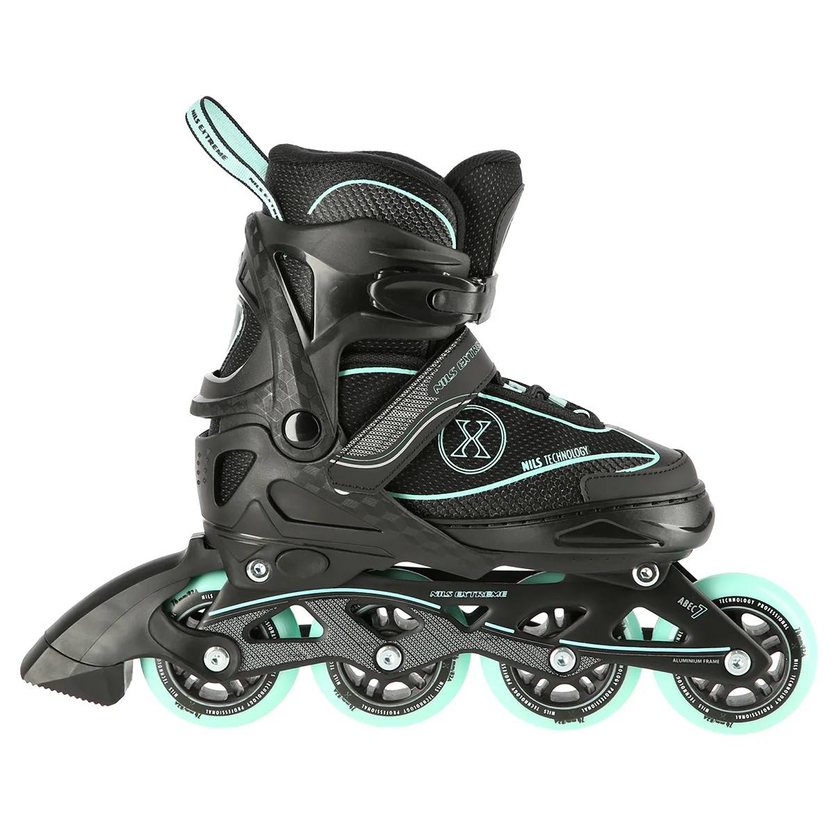 NILS EXTREME Kolečkové brusle NA11008 zelené Velikost: M(35-38)