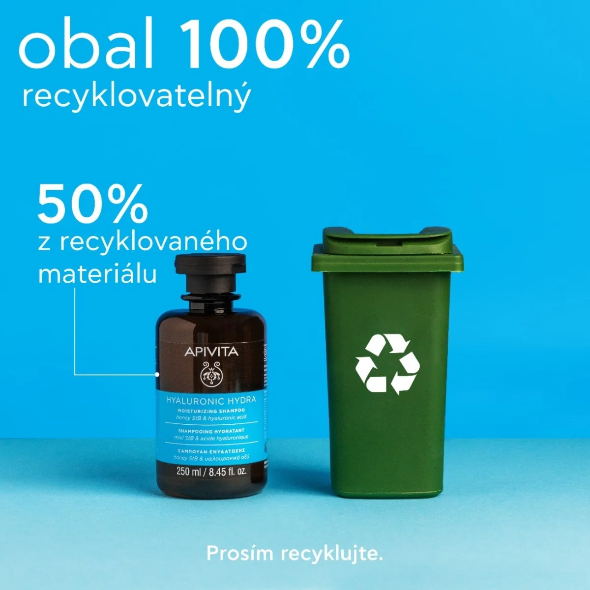 APIVITA Hyaluronic Hydra hydratační šampon 250 ml