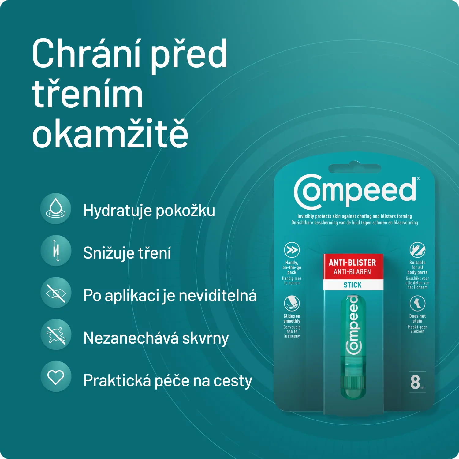 Compeed Tyčinka proti puchýřům 8 ml
