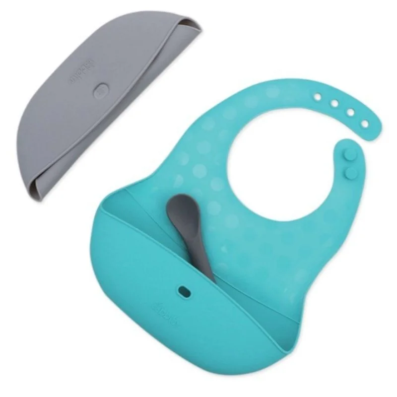 Bblüv sada 2ks bryndáků se lžičkou Pöket Grey/Aqua 