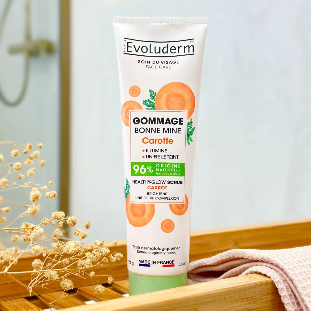 Evoluderm Rozjasňující pleťový peeling s mrkvovým olejem 150 g