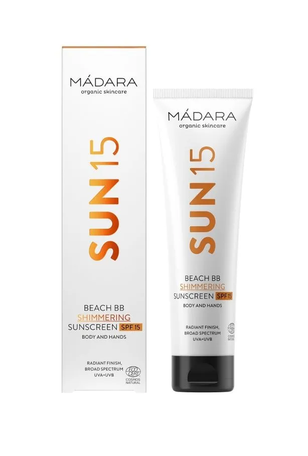 MÁDARA Třpytivý opalovací BB krém SPF15 100 ml