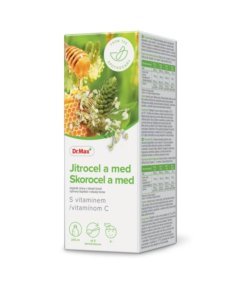 Dr. Max Jitrocel a med s vitaminem C 245 ml