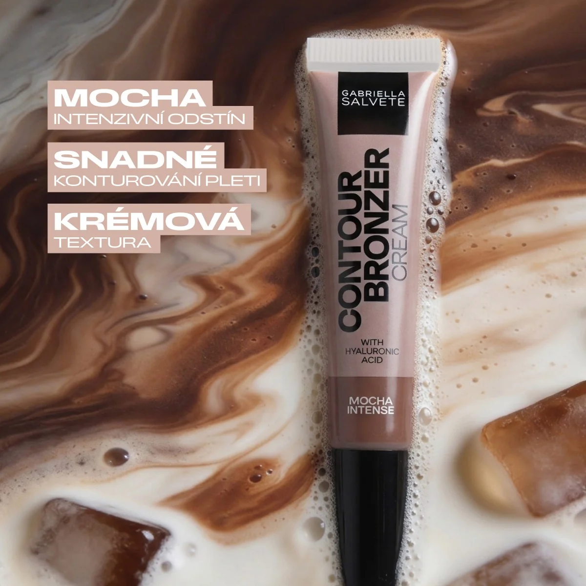 Gabriella Salvete Contour Cream Mocha Intense 02 konturovací krém s bronzerem 10 ml