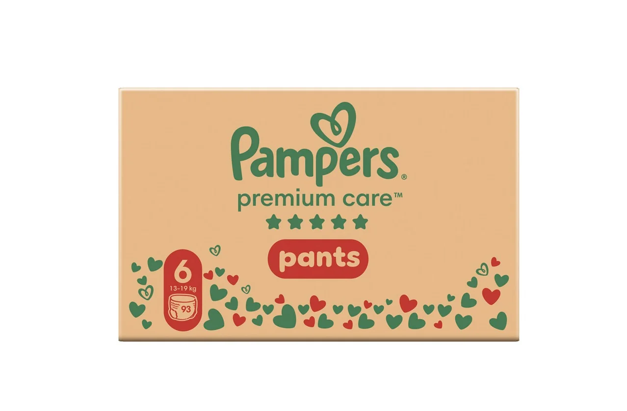 Pampers Premium Care Pants vel. 6 13-19 kg plenkové kalhotky 93 ks