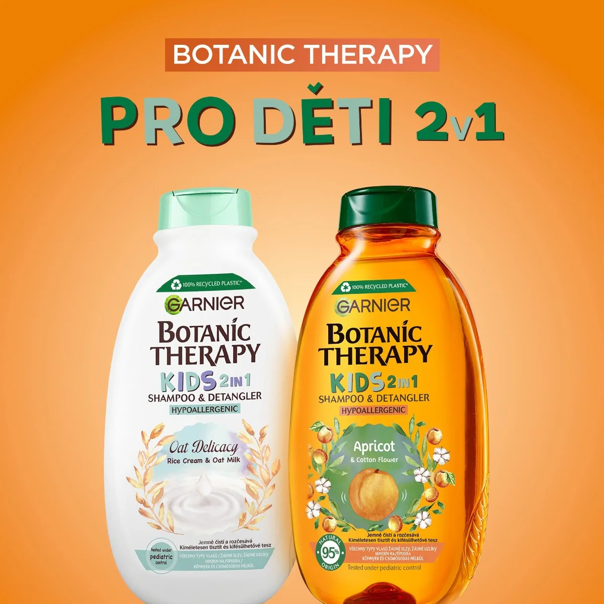Garnier Botanic Therapy Kids 2v1 meruňka šampon a kondicionér 400 ml