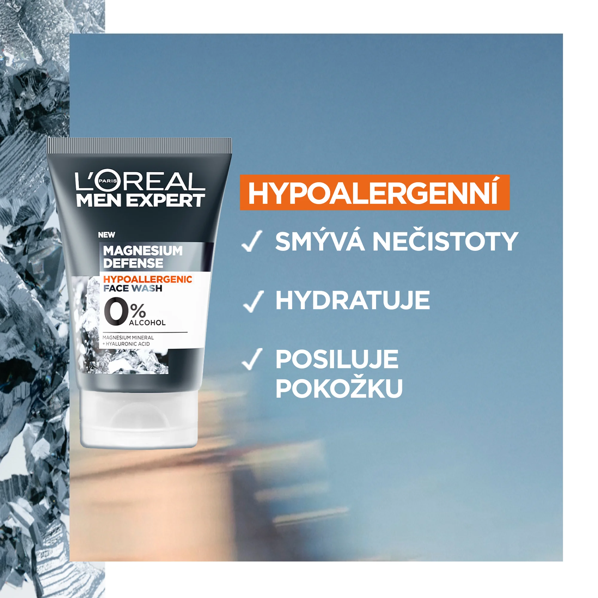 Loréal Paris Men Expert Magnesium Defense čisticí gel 100 ml