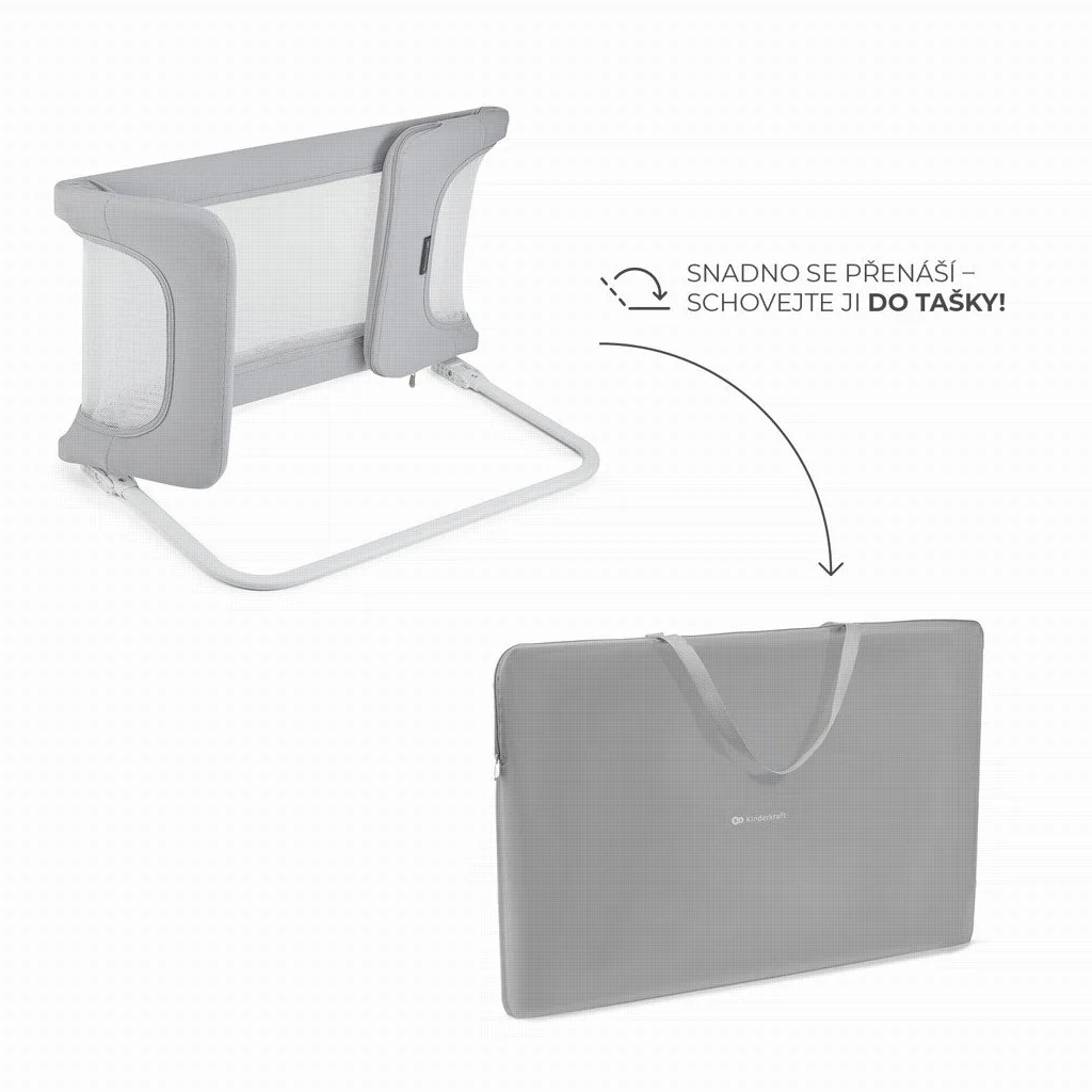 Kinderkraft Zábrana na postel Guard&Dream Light Grey