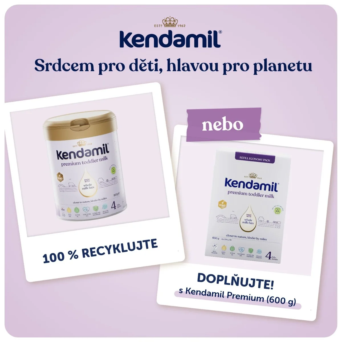 Kendamil 4 Premium Batolecí mléko HMO+ 800 g