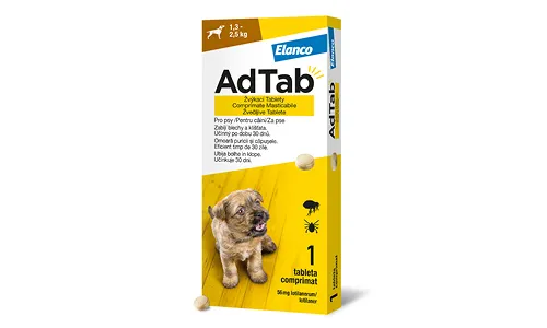 AdTab Žvýkací tablety pro psy 1,3-2,5 kg