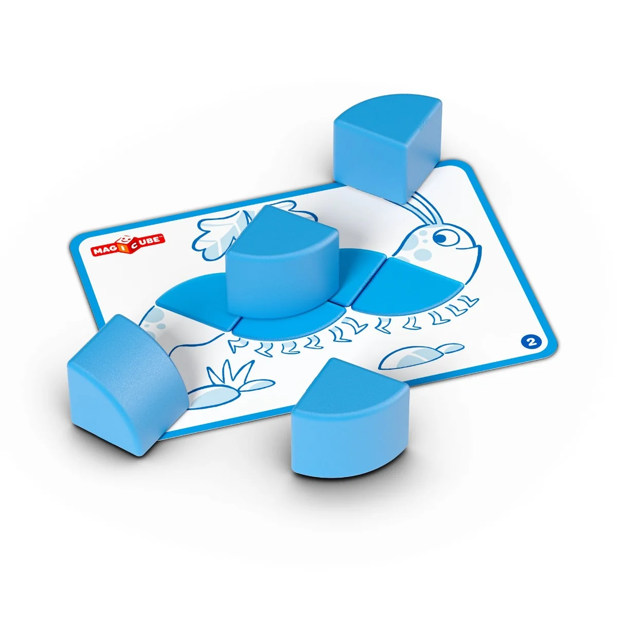 Geomag Magicube Blocks&Cards magnetická stavebnice 16 dílků