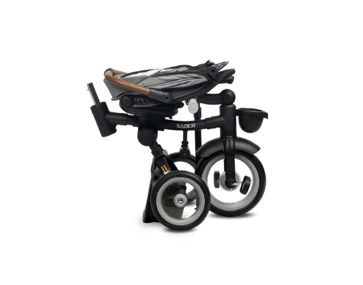 Toyz Multifunkční dětská tříkolka 2v1 SABER - šedá, černá