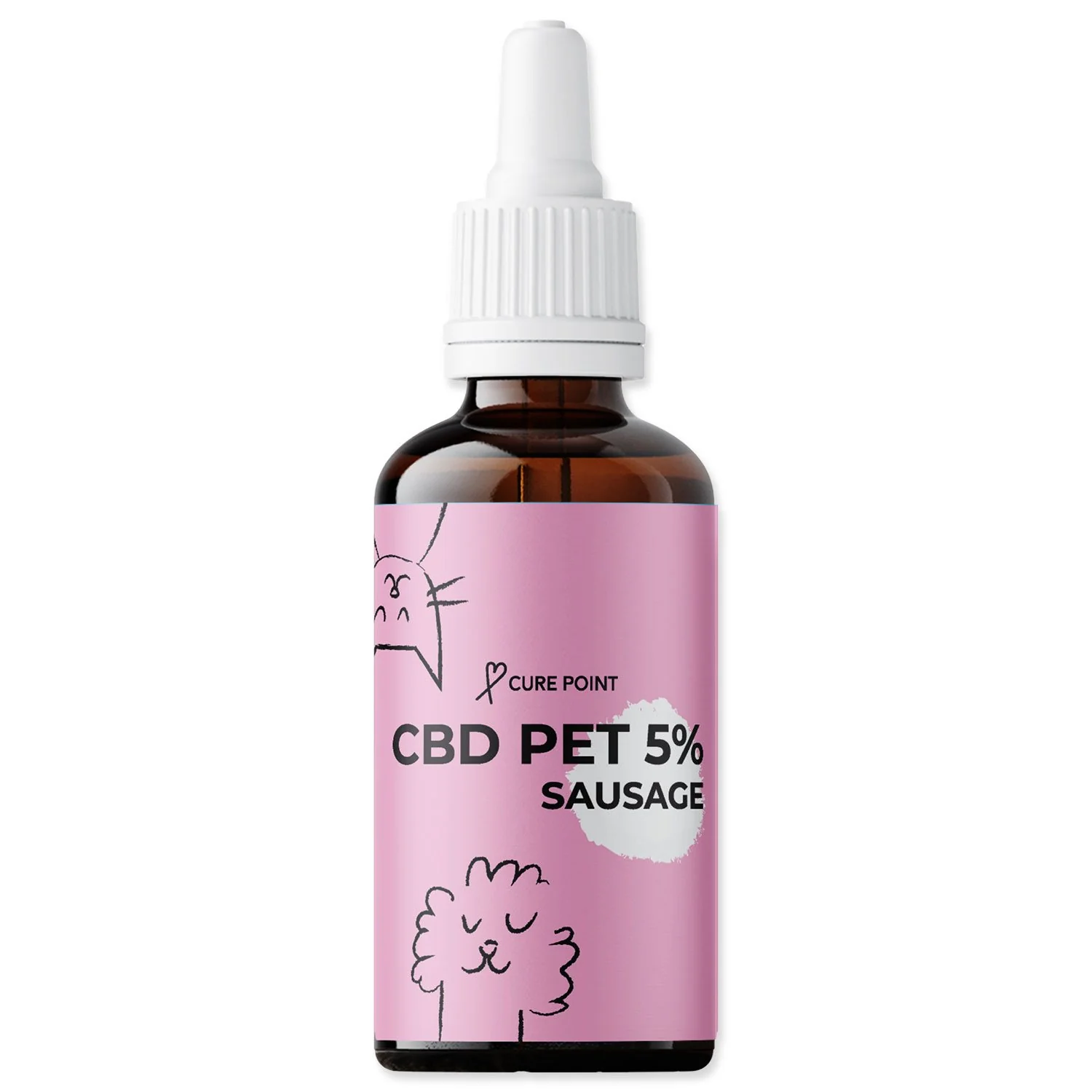 Cure Point Olej CBD PET 5% klobása 10ml