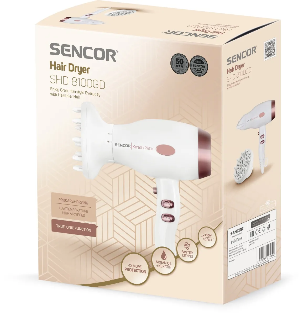 SENCOR SHD 8100GD vysoušeč vlasů