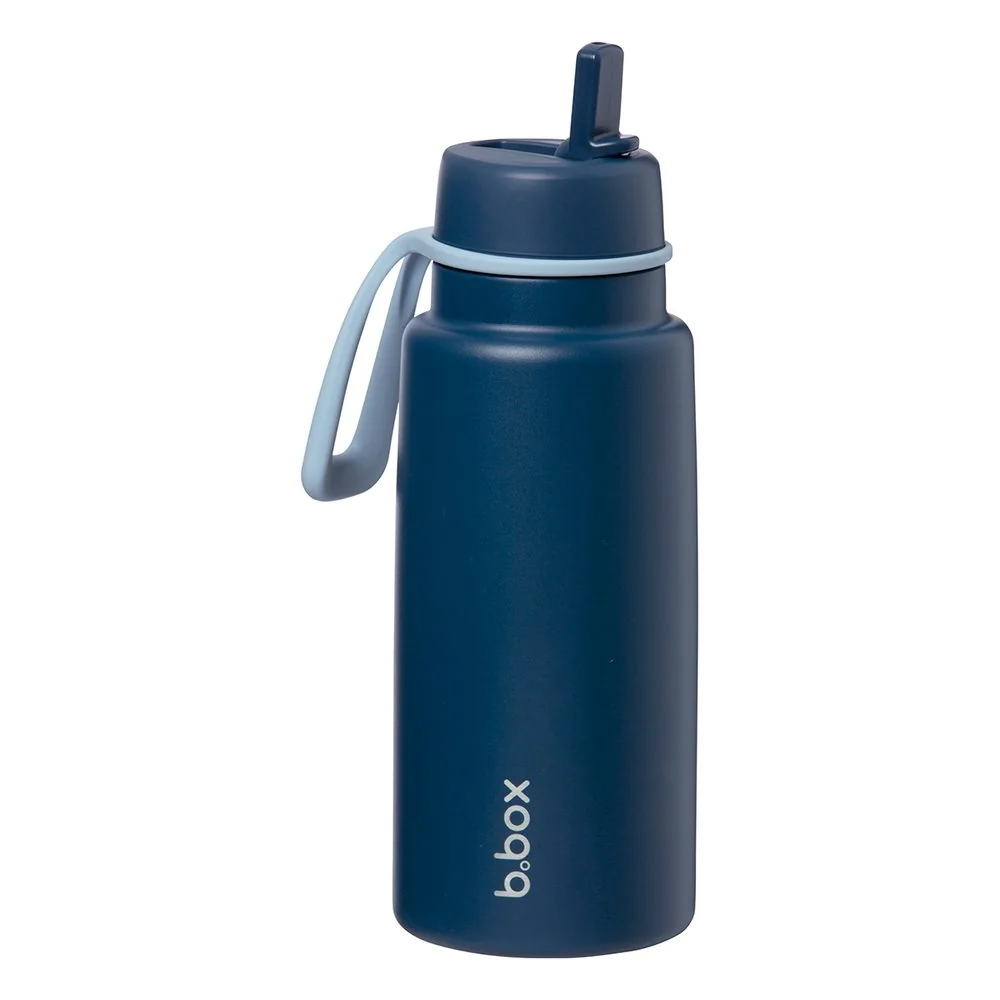 B.BOX Nerezová termolahev s brčkem 1l - midnight